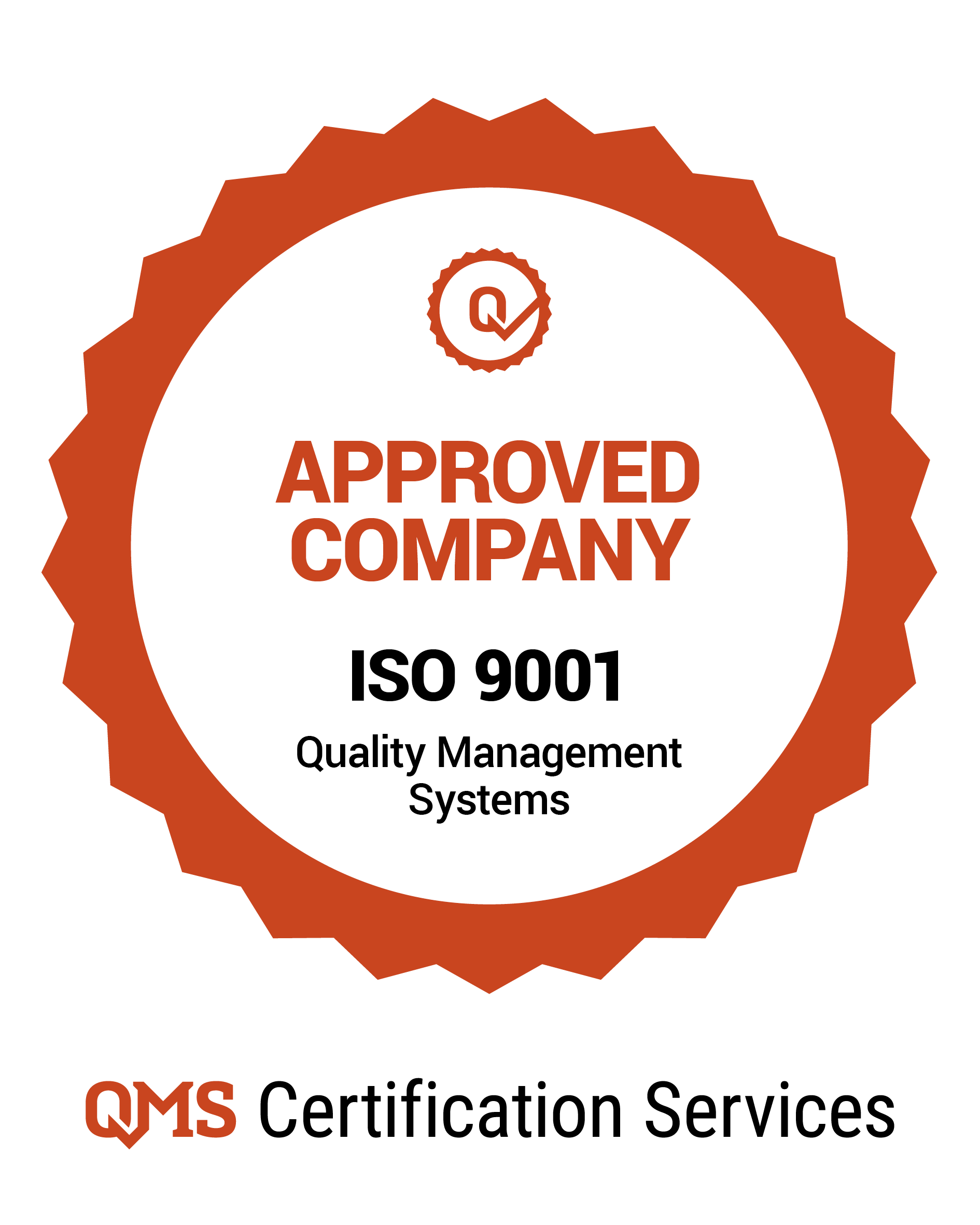ISO certification badge iso-9001